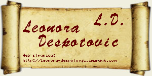 Leonora Despotović vizit kartica